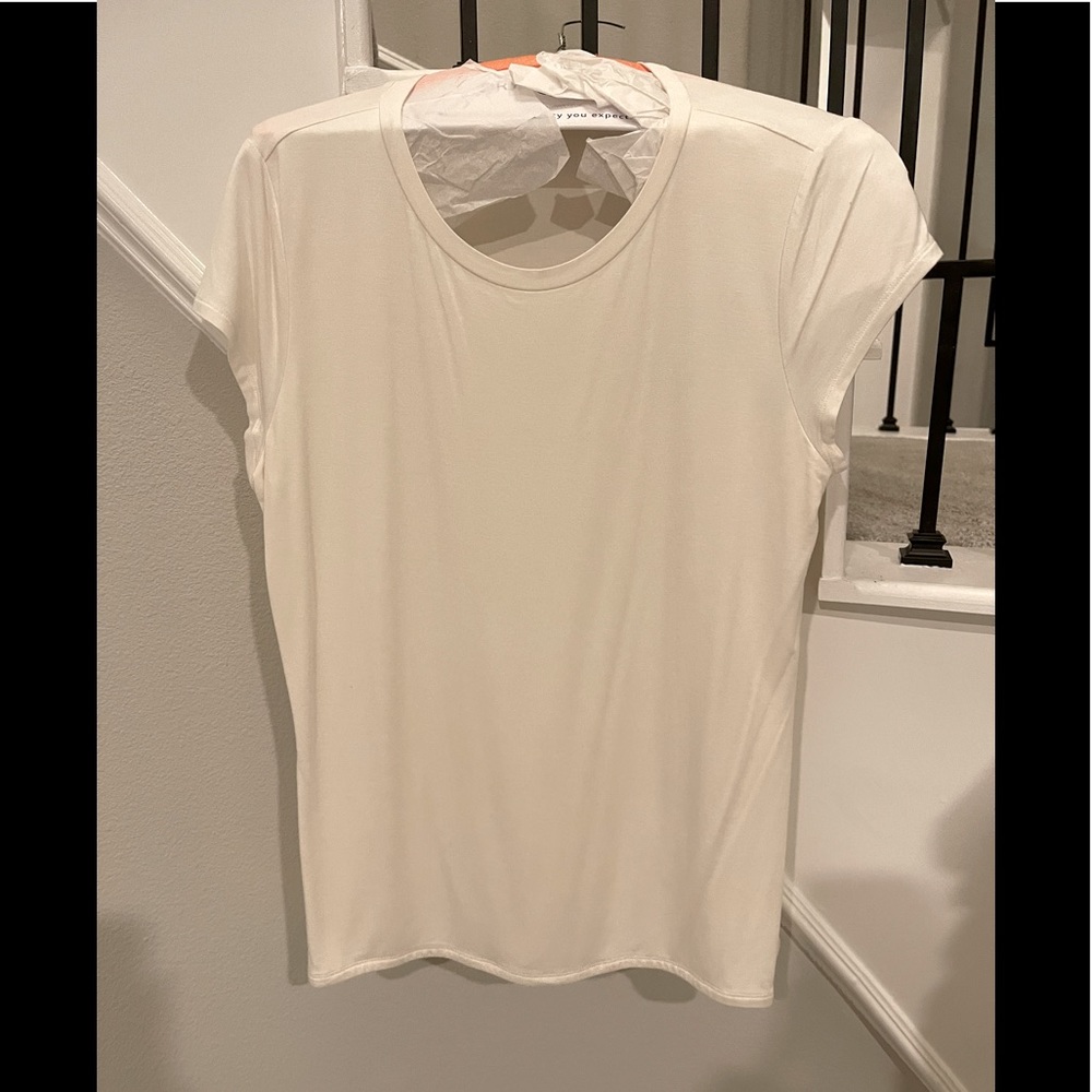 Stretchy express cap sleeve blouse size XL